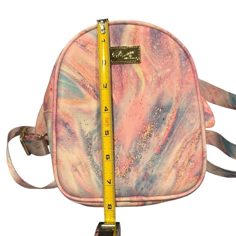 Betsy Johnson Pastel Pink Blue Small Butterfly Wings Backpack‎ Bag Fairy Wings - Picture 9 of 10